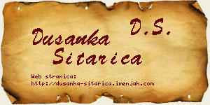 Dušanka Sitarica vizit kartica